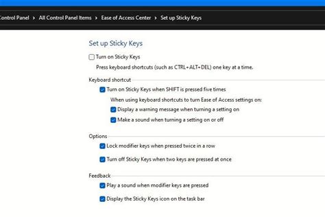 Image result for Sticky Keys Keyboard Shortcut