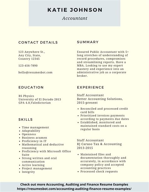 5 Management Accountant Resume - Management Accountant Standout Resume Example accounting resume ...