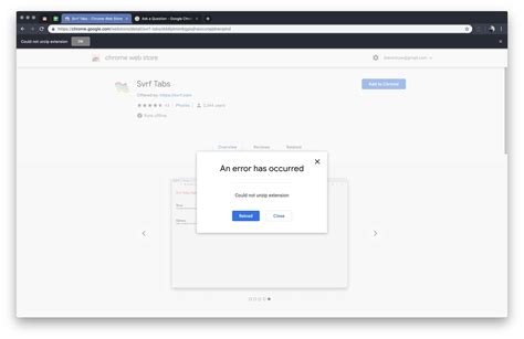Image result for Error Loading Extension