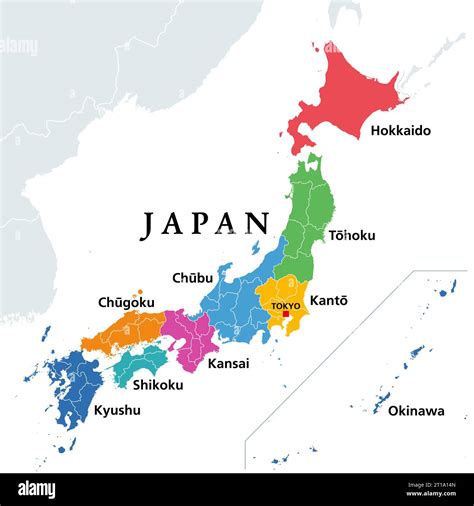 Regions Of Japan – Map Of Japan With Prefectures – HDNF