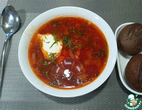 Борщ со свининой и фасолью – кулинарный рецепт