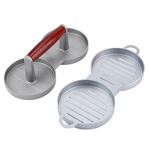 Double Burger Press, Hamburger Press, Easy to Clean Double Non-Stick ...