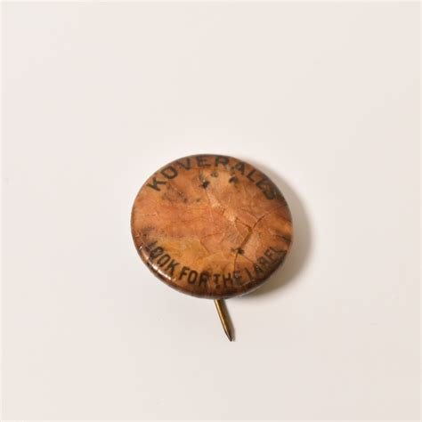 1900s~ LEVI'S KOVERALLS Advertising Pinback | Button Works Store ボタンワークス
