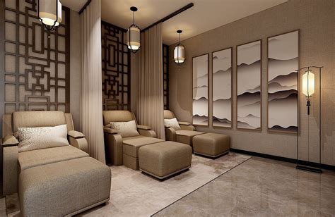 中式养生会所|空间|室内设计|辉亚秀秀123 - 原创作品 - 站酷 (ZCOOL)