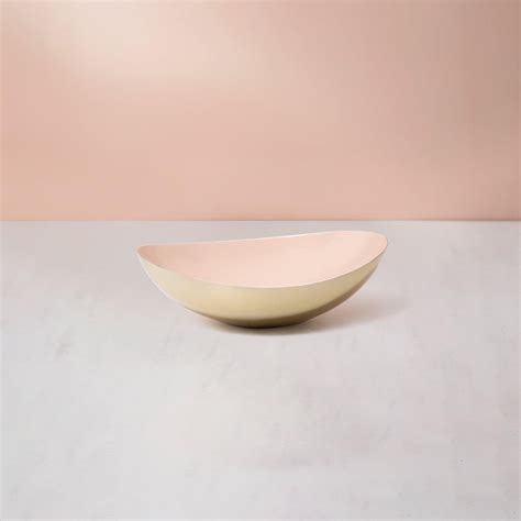 Buy Pink Metal Enamel Fusion Bowl Small for Tables – ellementry