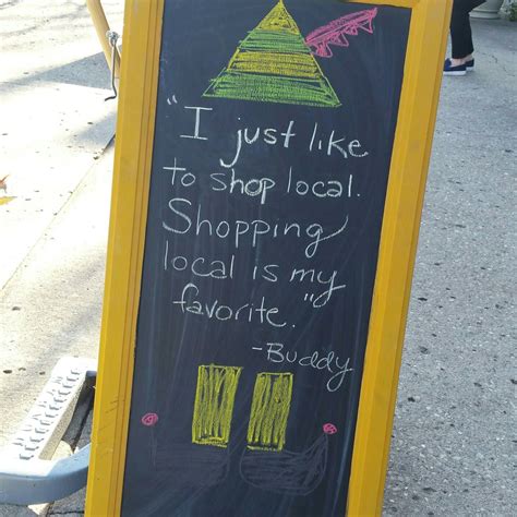 Shop Local Chalkboard Sign 的图像结果