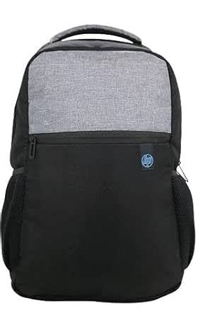 Buy HP Essentials Polyester Black, Grey Laptop Backpack (Medium size ...