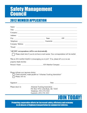 Fillable Online 2012 SMC Form front Fax Email Print - pdfFiller