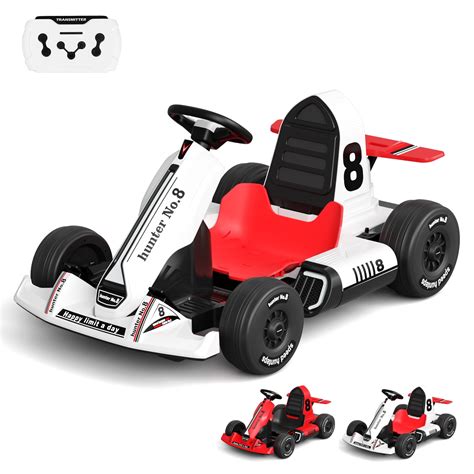 XJD Electric Go Kart 24V 7Ah Battery Powered Pedal Go Karts for 3+ Kids ...