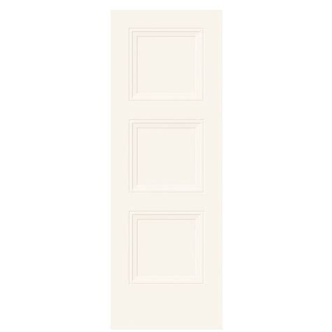 Masonite Livingston 28-in x 80-in Modern White 3-panel Smooth Solid ...