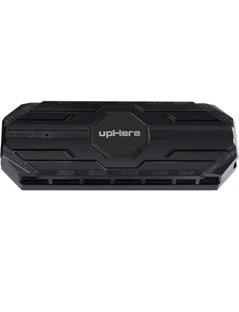 upHere 10 Port 6PIN SATA RGB Hub with 21-Key Remote Control Black MBX10 ...