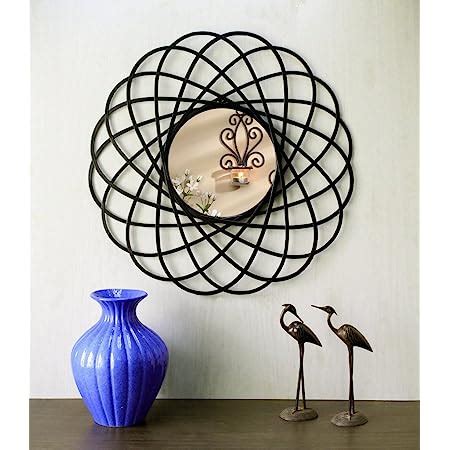 Buy Hosley Decorative Circular Sprial Iron Wall Mirror Online at Low ...