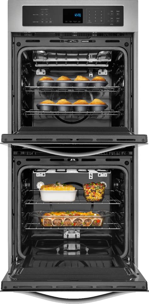 Best Buy: Whirlpool 24" Built-In Double Electric Wall Oven Stainless ...