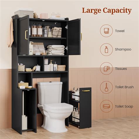 UPOSOJA Over The Toilet Storage Cabinet with Pulley Small India | Ubuy