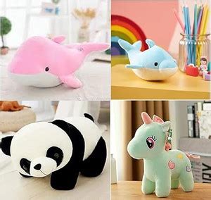 R k Lovely Combo Soft Toys Long Soft Lovable hugable Cute Giant Life ...