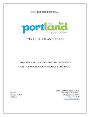 Fillable Online CITY OF PORTLAND, TEXAS Fax Email Print - pdfFiller