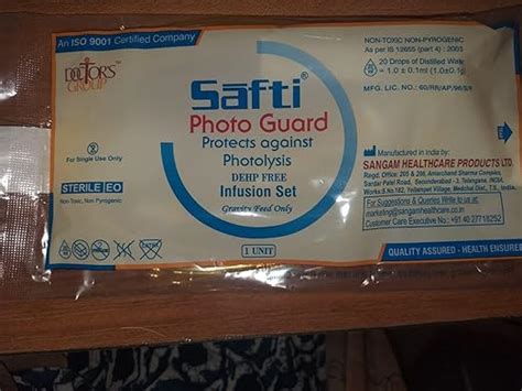 Safti Photo Guard Infusion Set : Amazon.in: Health & Personal Care
