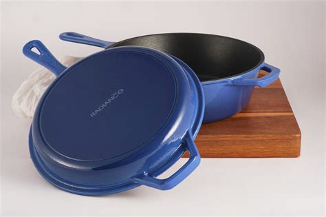 26cm Enamelled Double Dutch Oven - Radiance Cookware - United Kingdom