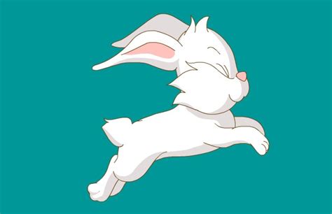 奔跑的白兔图片-奔跑的白兔图片素材免费下载-千库网