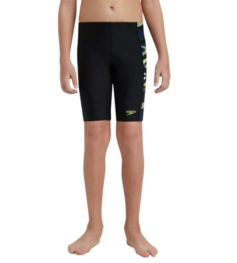 Speedo Boy's Endurance10 Side Panel Hyperboom Print Jammer