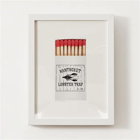 The Lobster Trap Nantucket, MA Matchbox Print; Massachusetts Wall Art ...