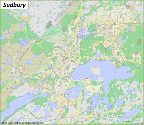 Map Of Canada Sudbury