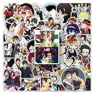 BSDK Gaming Pack of 50 Bungou Stray Dogs Stickers for Laptop, Phone ...