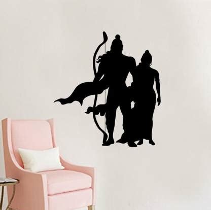 Archi Graphics Studio 55 cm The Legendary Lord Shri Ram Sita Together ...