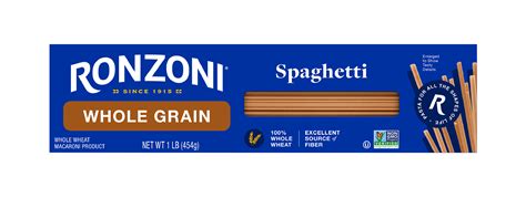 Whole Wheat Pasta | Ronzoni® – Whole Grain Spaghetti