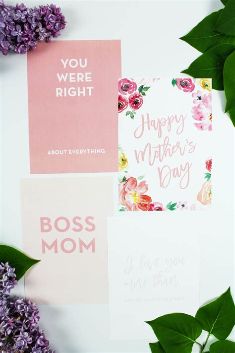 Printable Mother's Day Notecards - Let's Mingle