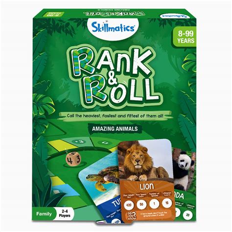 Buy Skillmatics Trump Card & Board Game - Rank & Roll Animals, Memory ...