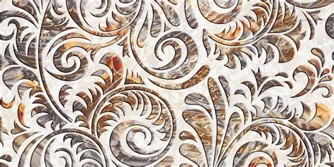 Brown White Design Self Adhesive Sticker For Cabinet – Myindianthings