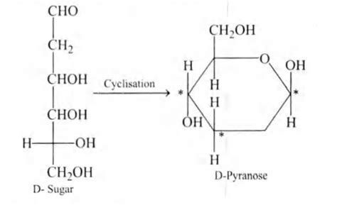 When the following aldohexose exists in its D-configuration, the total ...