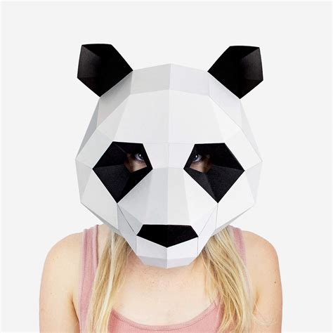 Lapa Studios Panda Mask | Animal Mask | DIY Paper Mask | Halloween Mask ...