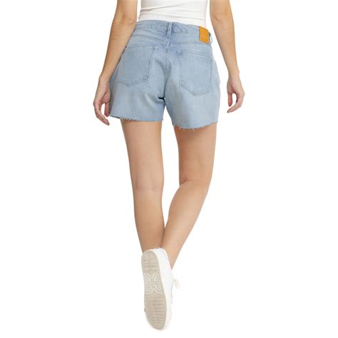 DUER Midweight-Performance A-Line Denim Shorts - High Rise - Save 62%