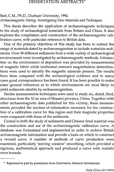 Image result for Dissertation Abstracts