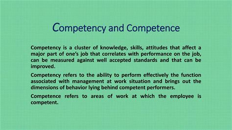 Employee Competence Dimensions