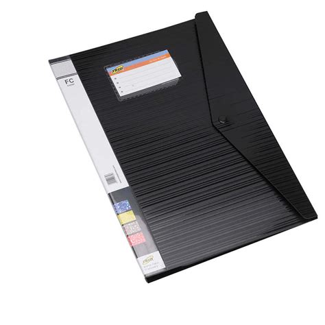 TRIO 520DBF DISPLAY FILE 20 pkts F/C Size BLACK Color - Display/Pocket ...