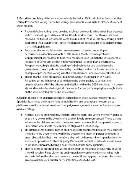 What Is Rational Choice Model Of Voting Behavior at Jimmy Ashman blog