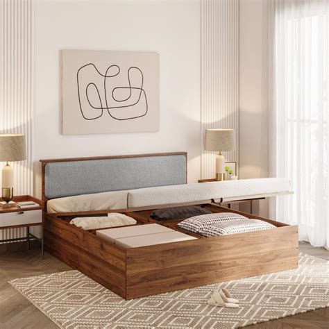 Wakefit Bed | King (78 X 72) Engineered Wood Bed, Upholstered ...