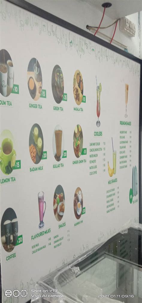 Menu at Tea Time, Salem, Sarada College Rd