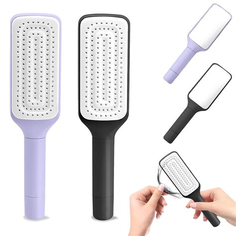 Amazon.com : Anti-Static Self Cleaning Hair Brush for Women ...