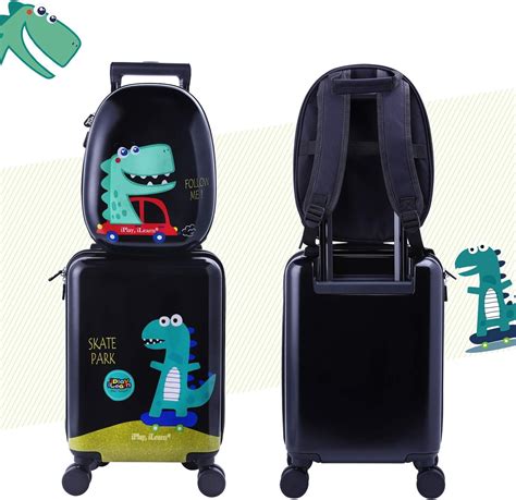 Buy iPlay, iLearn Dinosaur Kids Luggage, Boys Carry on Suitcase, Hard ...