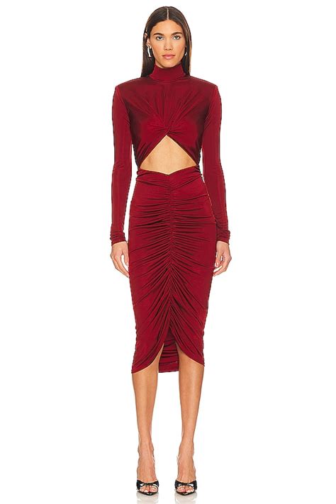 The Andamane Kim Turtleneck Midi in Rust | REVOLVE