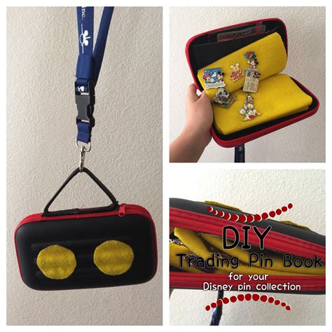 Diy Disney trading pin book! Made from a pencil case and some felt ...