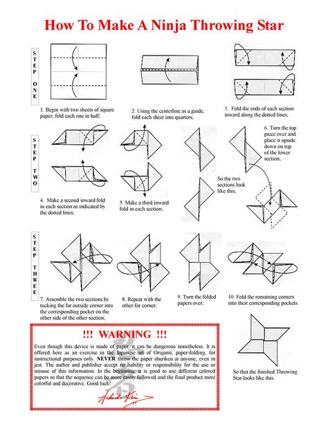 How To Draw A Origami Ninja Star