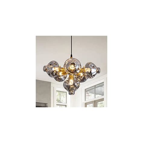 KELUOLY 6-Light Glass Chandelier, Mid Century Globe | Ubuy India