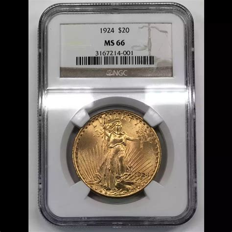 1924 Saint Gaudens $20 Gold Double Eagle NGC MS-66 - Old Pueblo Coin