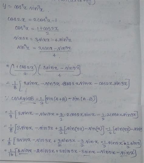 nth derivative ofcos^2x sin^3x - Brainly.in