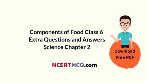 Image result for Components of Food Class 6 Question Answer